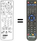 Replacement remote control Hifivox DTH 3600