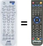 Replacement remote control JVC XV-N342S