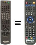 Replacement remote control Sony DVP-NS 930