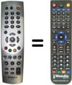 Replacement remote control Humax PR-HD 1000 C