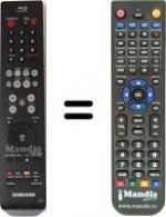 Replacement remote control Samsung BD P-2500