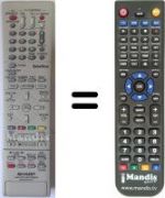 Replacement remote control Sharp DV-HR 300