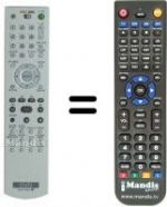Replacement remote control Sony DVP-NS 92 V