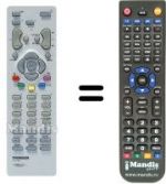 Replacement remote control Thomson DTH 4200