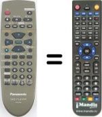 Replacement remote control National DVD RV 60