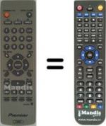 Replacement remote control Pioneer DV U7