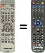 Replacement remote control Pioneer DV 550