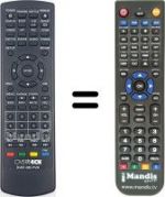 Replacement remote control Overtech DVBT065PVR