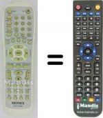 Replacement remote control Monex DVD-5008