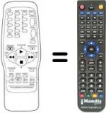 Replacement remote control Orion COMBI 5193B