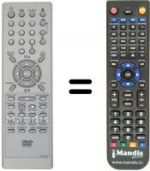 Replacement remote control NordMende TVD14