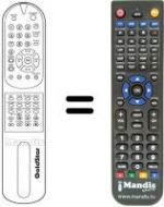 Replacement remote control LG 105-224V