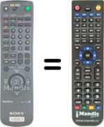 Replacement remote control RMT-V197
