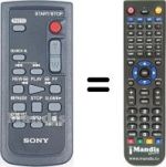Replacement remote control Sony DCR-HC20E