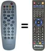 Replacement remote control REMCON1263