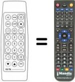 Replacement remote control Philco 15T4