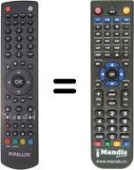 Replacement remote control Finlux 22FLD850VHU