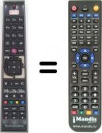 Replacement remote control Schaub Lorenz 42LT601B