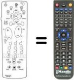 Replacement remote control REMCON1289