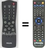 Replacement remote control Philips AS540