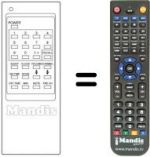 Replacement remote control Akai CT407