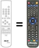 Replacement remote control Akai CTW2855ENT
