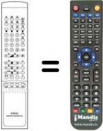 Replacement remote control Hitachi CS2832TA