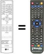 Replacement remote control LG MW30LZ10