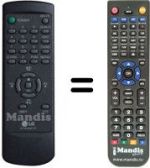 Replacement remote control LG 6710V00017F