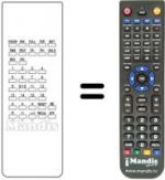 Replacement remote control Hitachi C2069H