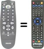 Replacement remote control Philips VR17116