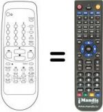Replacement remote control SCHNEIDER SVC298