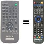 Replacement remote control RMT-D182A