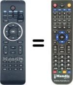 Replacement remote control Philips 996510029696