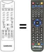 Replacement remote control AA59-10033