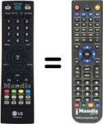Replacement remote control LG 22LS4D