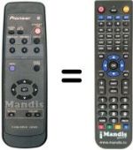 Replacement remote control Pioneer AXD1459