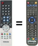 Replacement remote control Samsung LE32R86WDX/XEU