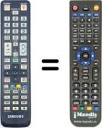 Replacement remote control Samsung UE32C6200RS/XZG