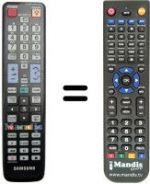 Replacement remote control Samsung UE40C6000