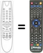Replacement remote control Beko YG1187F