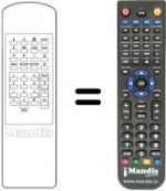 Replacement remote control Xsat CDTV200