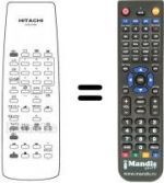 Replacement remote control Hitachi HKR0002