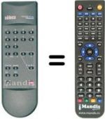Replacement remote control Seleco 17SM622HRD