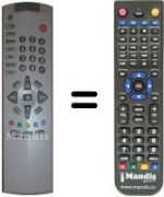 Replacement remote control Toshiba 14VL33E