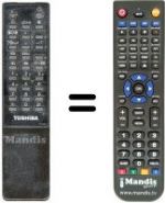 Replacement remote control Toshiba 2503SF