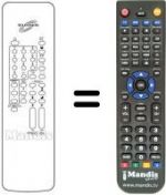 Replacement remote control Protech CTV145TX
