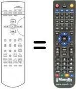 Replacement remote control Goodmans 205N