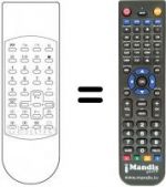 Replacement remote control Technisat TV55-303