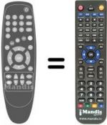 Replacement remote control Sagem DT60